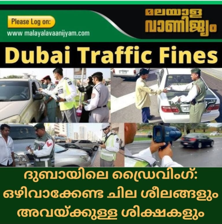 ദുബായിലെ ഡ്രൈവിംഗ്: ഒഴിവാക്കേണ്ട ചില ശീലങ്ങളും അവയ്ക്കുള്ള ശിക്ഷകളും