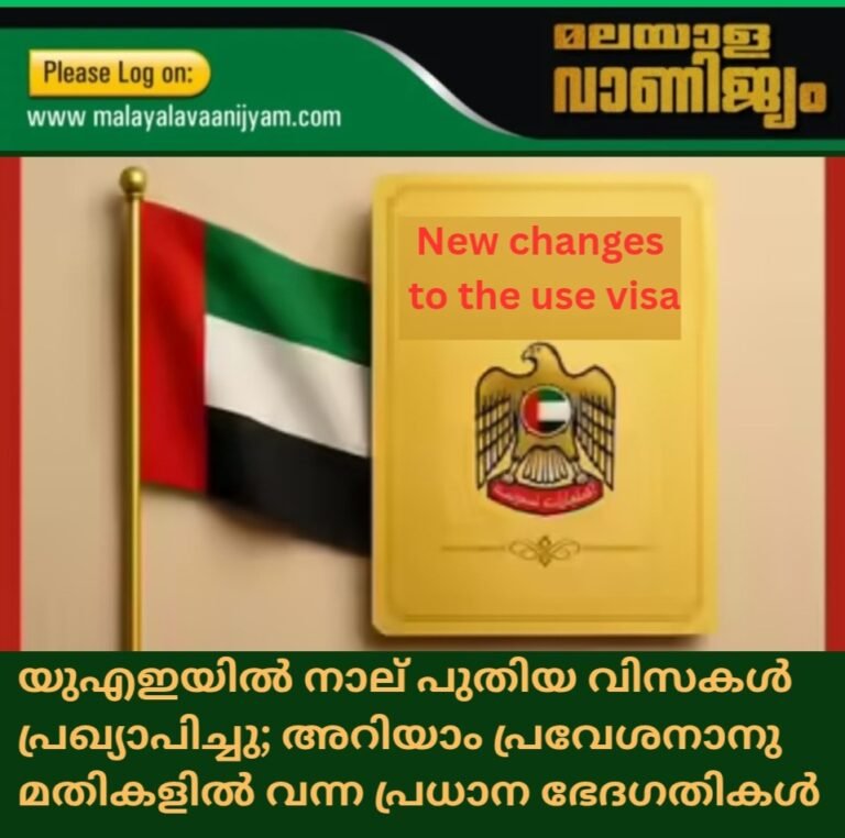 യുഎഇയിൽ നാല് പുതിയ വിസകൾ പ്രഖ്യാപിച്ചു; അറിയാം പ്രവേശനാനു മതികളിൽ വന്ന പ്രധാന ഭേദഗതികൾ