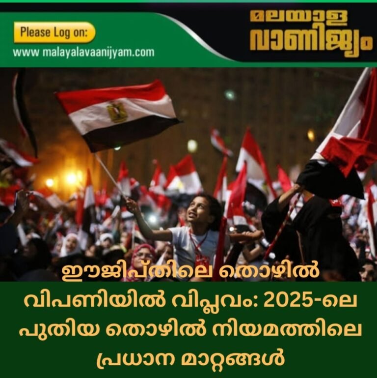 ഈജിപ്തിലെ തൊഴിൽ വിപണിയിൽ വിപ്ലവം: 2025-ലെ പുതിയ തൊഴിൽ നിയമത്തിലെ പ്രധാന മാറ്റങ്ങൾ