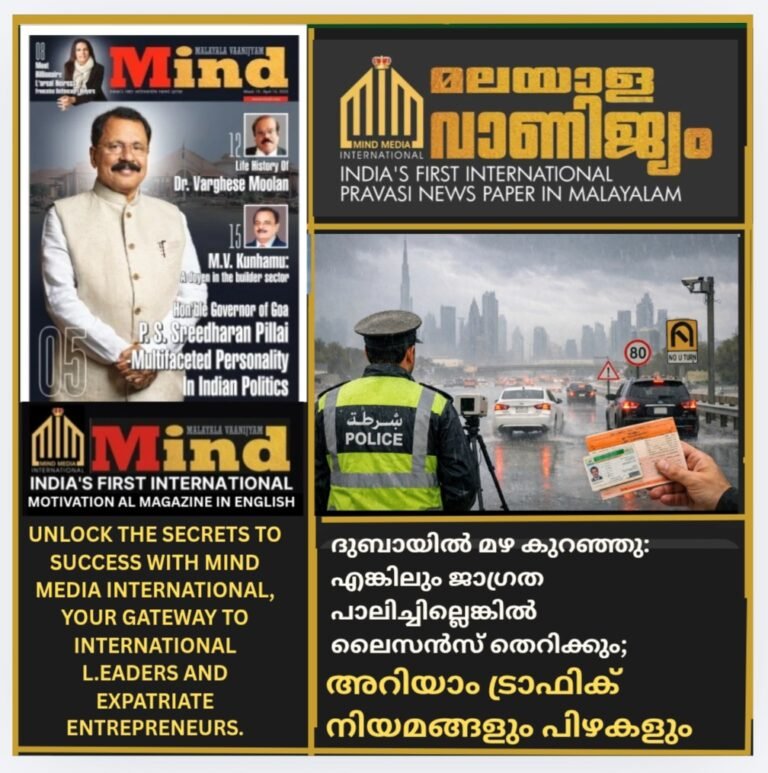 ദുബായിൽ മഴ കുറഞ്ഞു: എങ്കിലും ജാഗ്രത പാലിച്ചില്ലെങ്കിൽ ലൈസൻസ് തെറിക്കും; ട്രാഫിക് നിയമങ്ങളും പിഴകളും അറിയാം